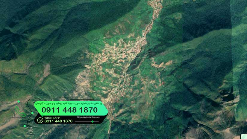 نقشه هوایی روستای زیارت گرگان - گلستانی ها 
